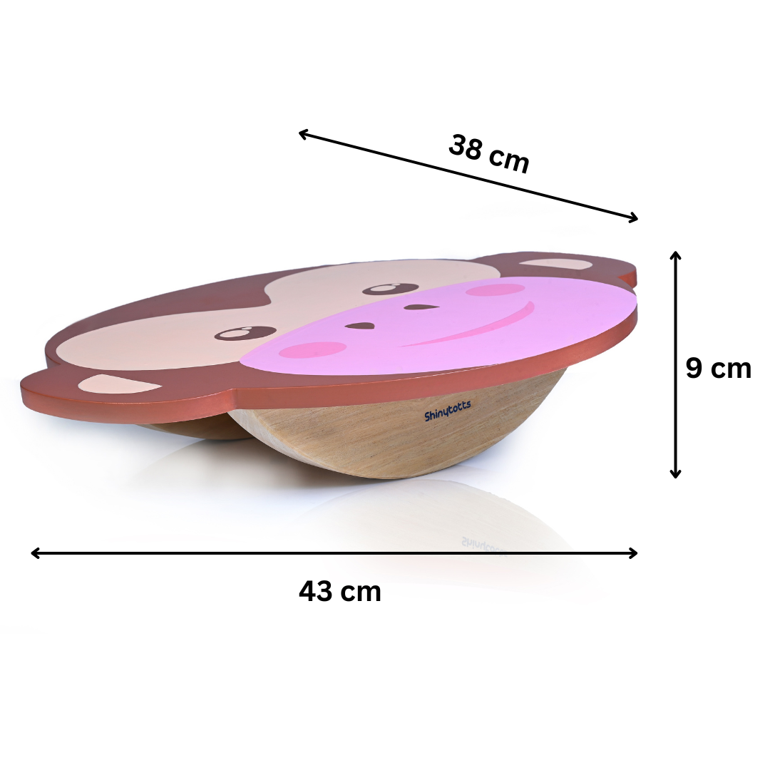 Wooden Monkey Balancing Activity Toy - Builds Confidence & Strengthens Muscles