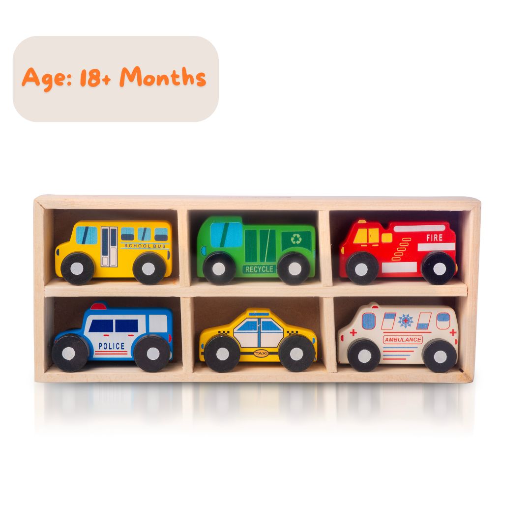 Wooden City  Vehicle  Set - ShinyTotts