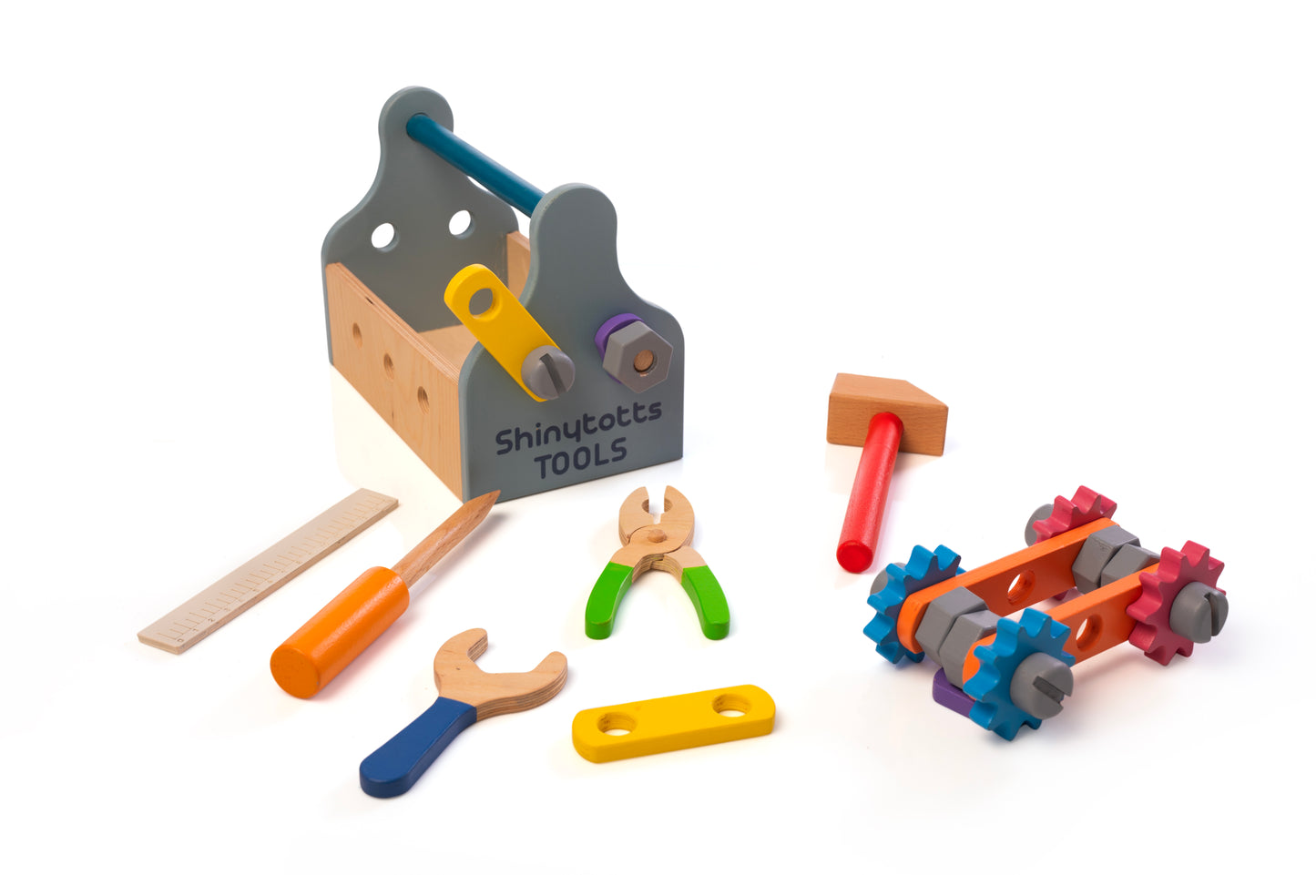 Wooden Tool Kit Set with Tool Box