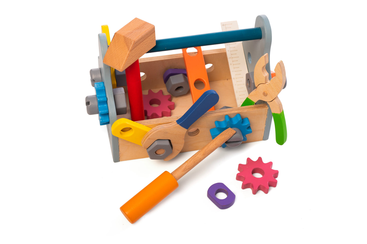 Wooden Tool Kit Set with Tool Box