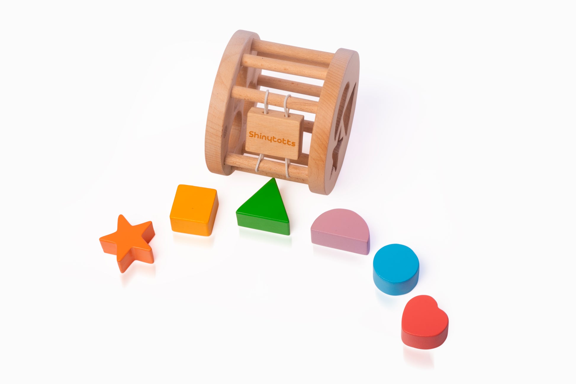 Beech Wood Shape Sorting Wheel - ShinyTotts