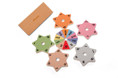 Wooden 3-Letter, 4-Letter Word Matching Puzzle Board